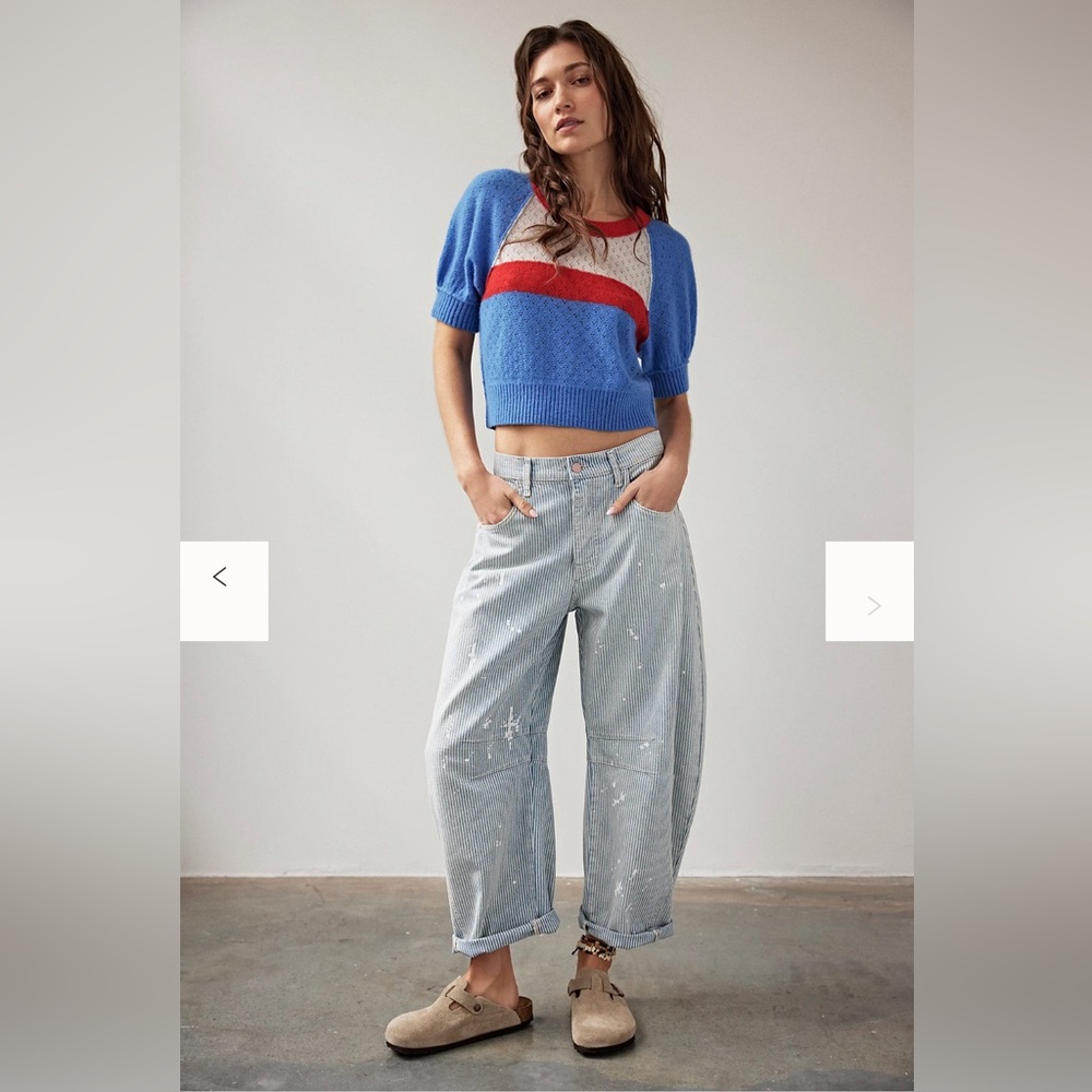 Free People Barrel Wide Leg Jeans